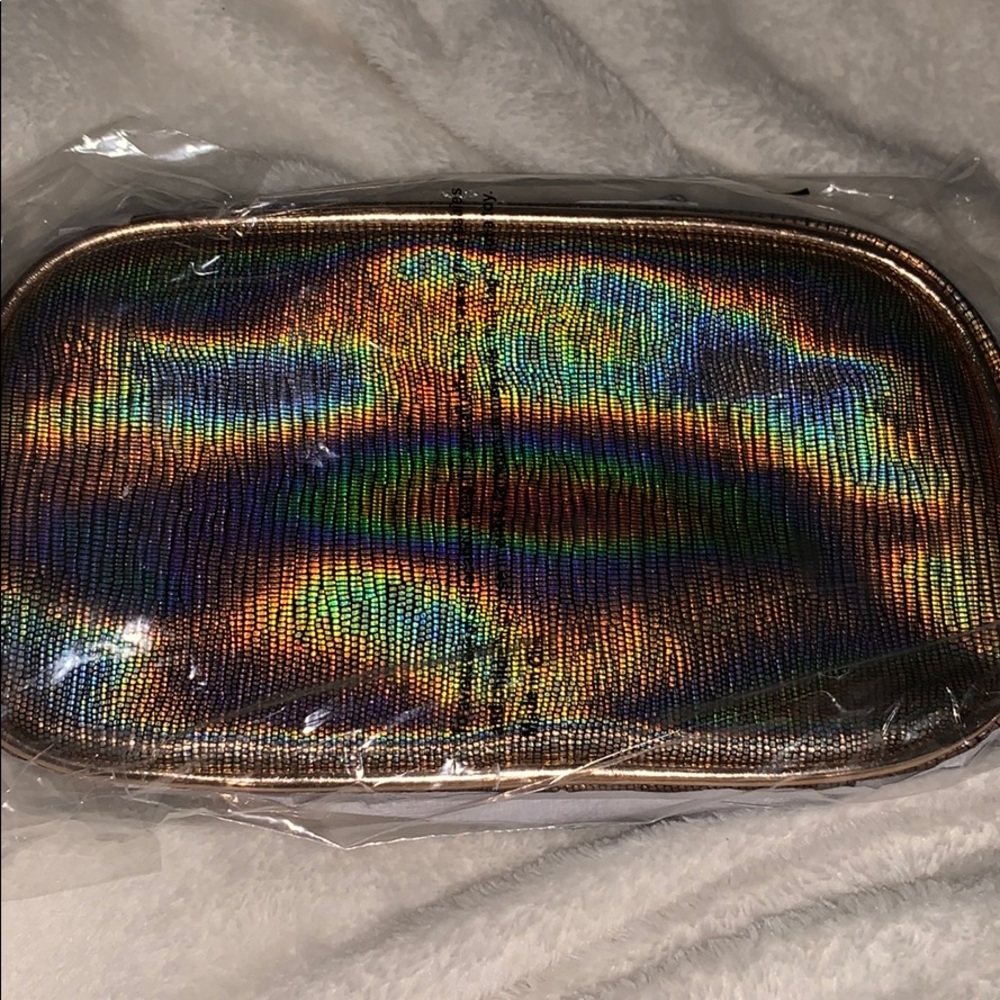 boxy charm luxe cosmetics bag iridescent gorgeous